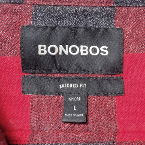 Bonobos Buffalo Plaid Flannel Button Down Shirt - Picture 4 of 6